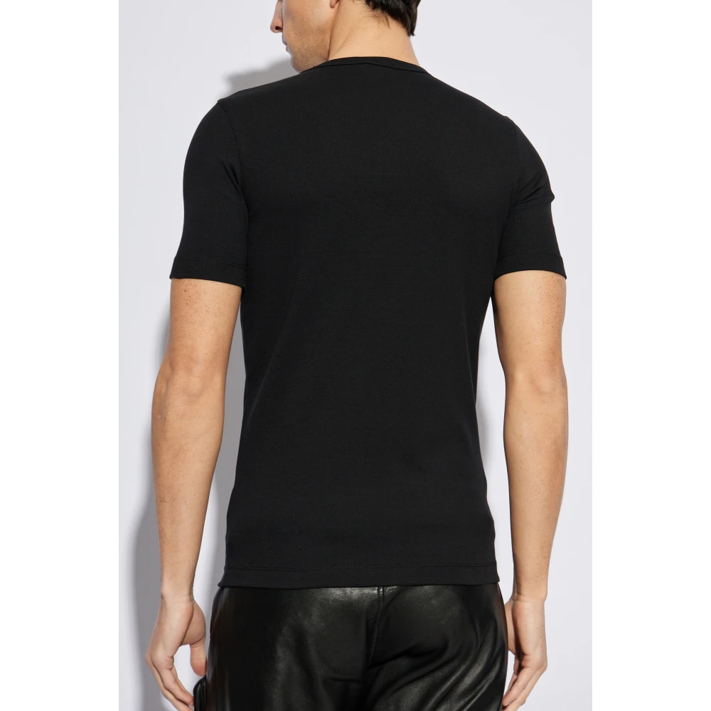 Diesel T-shirt D-Ribber-N Black Heren