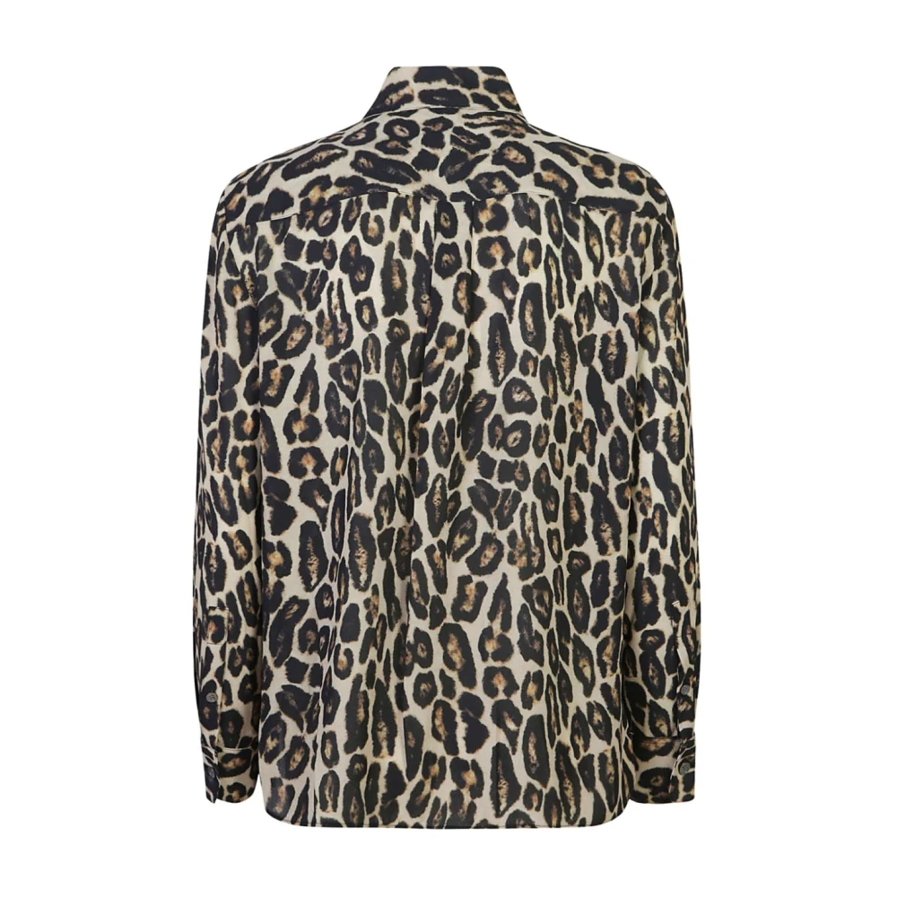 Theory Luipaardprint Georgette Shirt Multicolor Dames