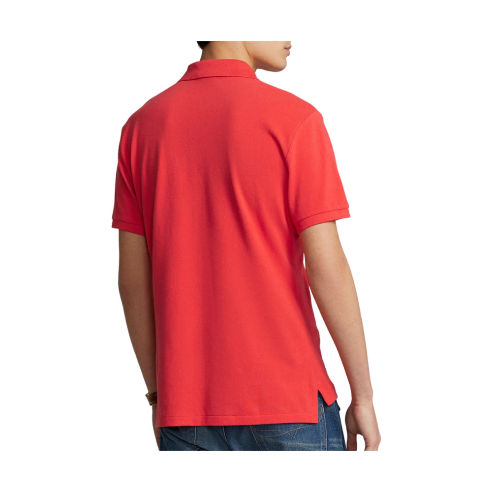 Ralph Lauren Heren Rode Slim Fit Polo Shirt Red Heren