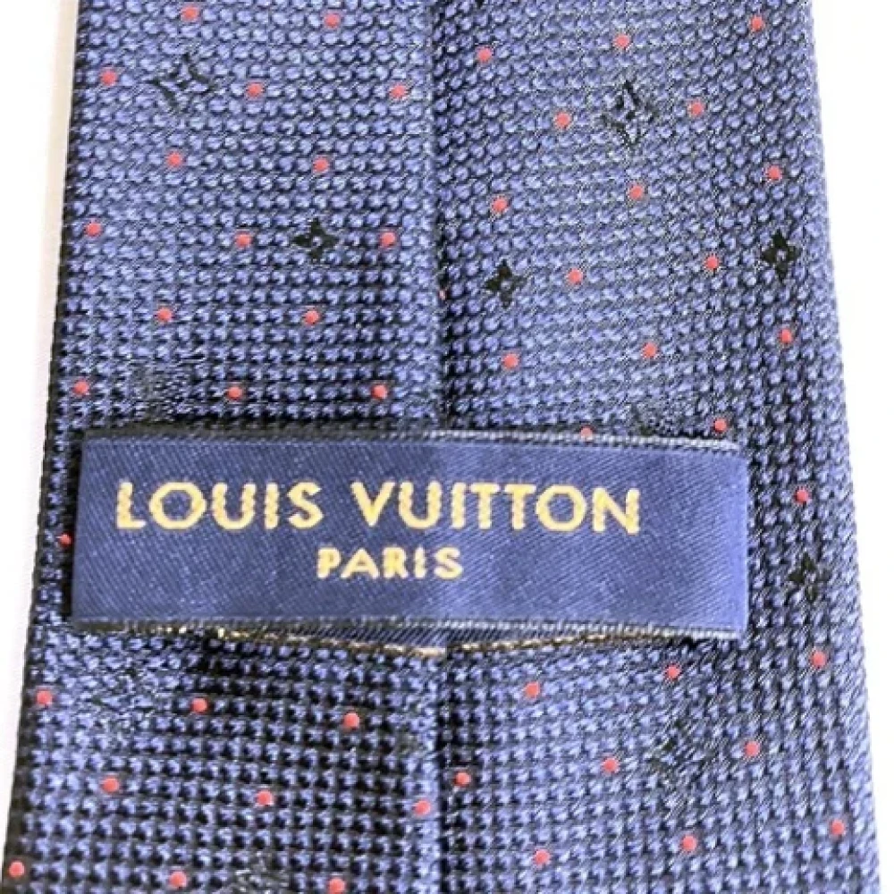 Louis Vuitton Vintage Pre-owned Silk home-office Blue Heren