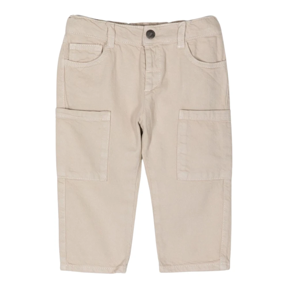 Emporio Armani Sand Junior Jeans 5-Ficka Regular Fit Beige, Unisex