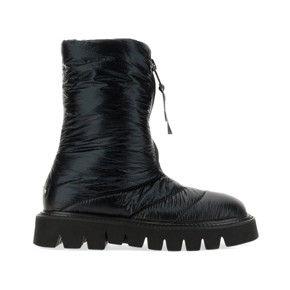 Platform Zipper Boot med skinninnersåle