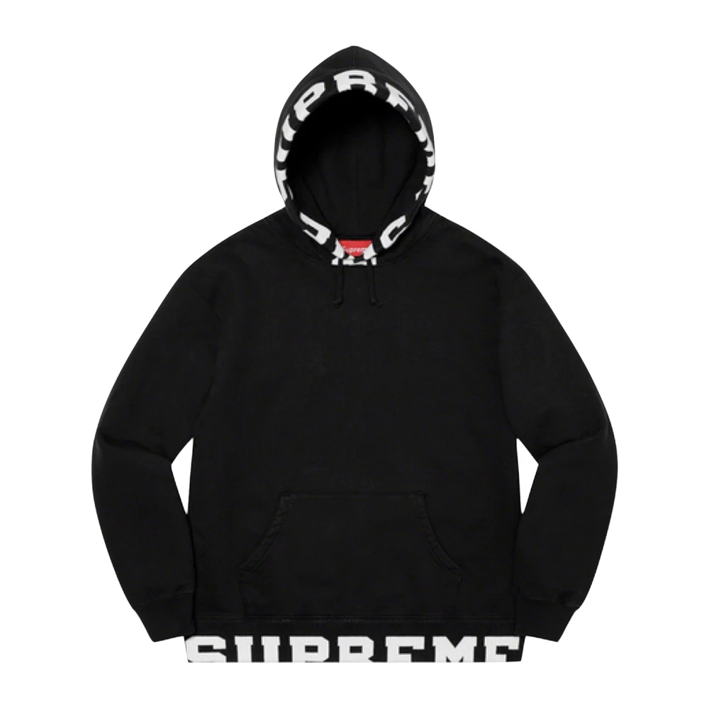 Supreme Beperkte Oplage Street Style Hoodie Zwart Black Heren