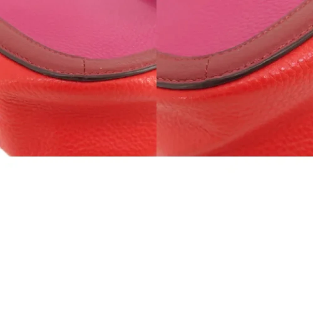 Coach Pre-owned Leather shoulder-bags Red Dames