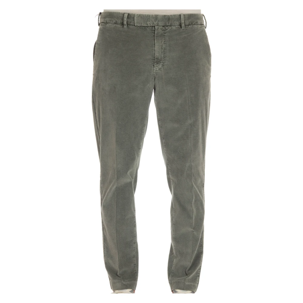 PT Torino Groene Corduroy Broek Rebel Fit Green Heren