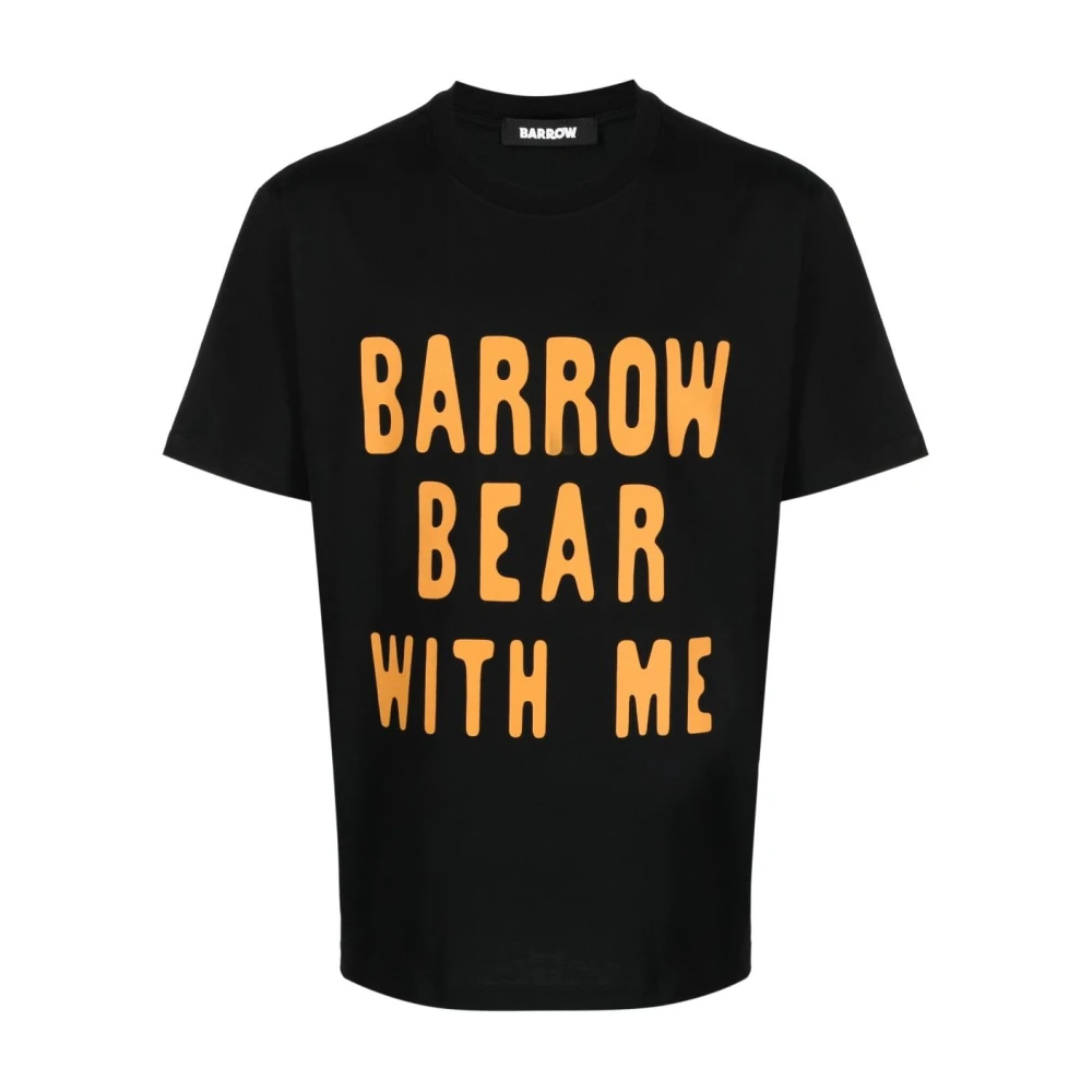 Barrow Zwart Tee Shirt Black Heren