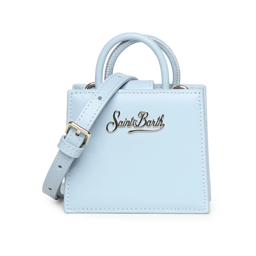 Mc2 Saint Barth Blue Handbags, Female, One Size, Hand Leather Bag