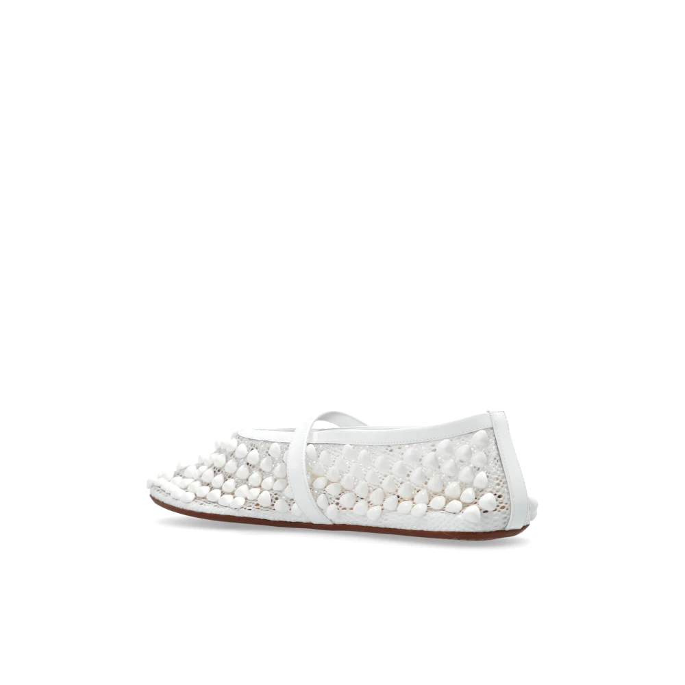 Alaïa Ballerina's met decoratieve afwerking White Dames