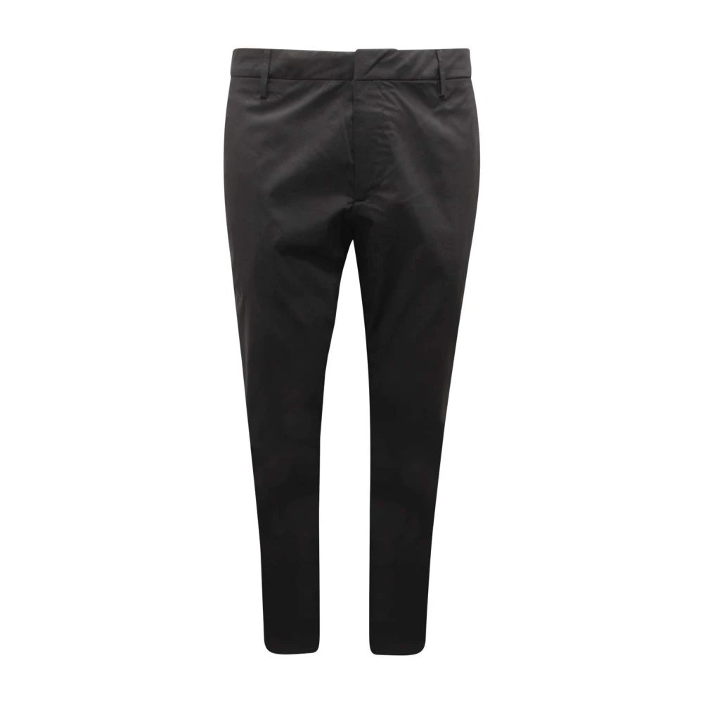 Dondup Men's Black Slim-Fit Trousers, W38, Gaubert Trousers Made In Italy