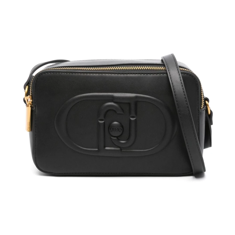 Liu Jo Zwarte Eco Leren Schoudertas Black Dames