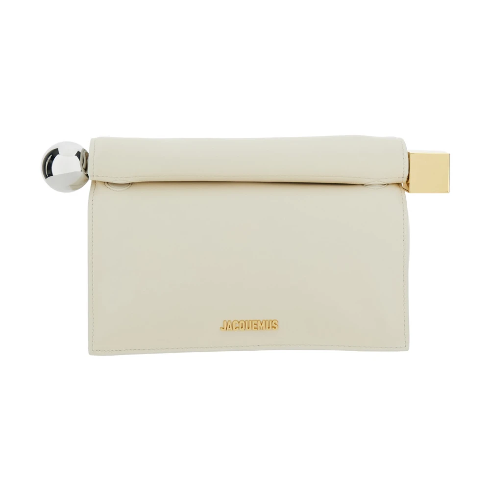 Jacquemus Witte Ronde Vierkante Tas White Dames