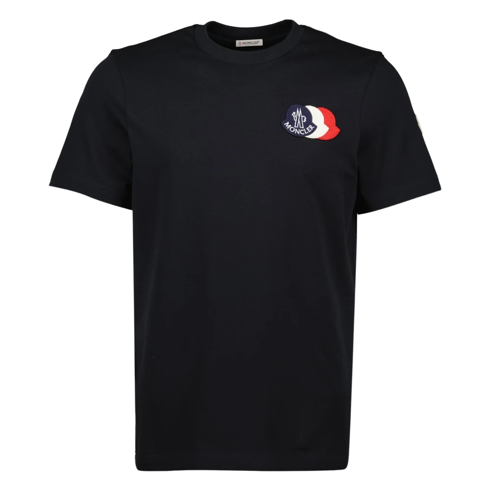 Moncler - Tops > T-Shirts - Blue - Moncler - Modalova