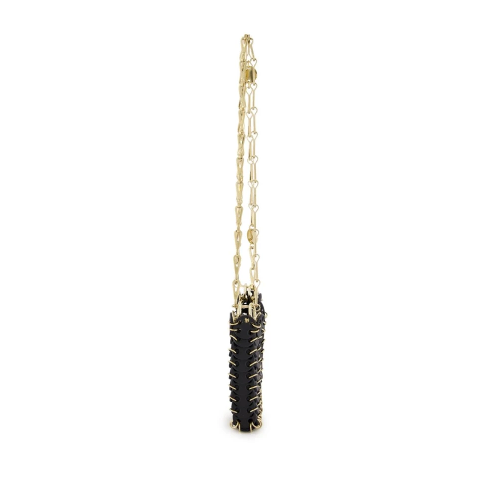 Paco Rabanne Zwart Goud Nano Clutch Black Dames