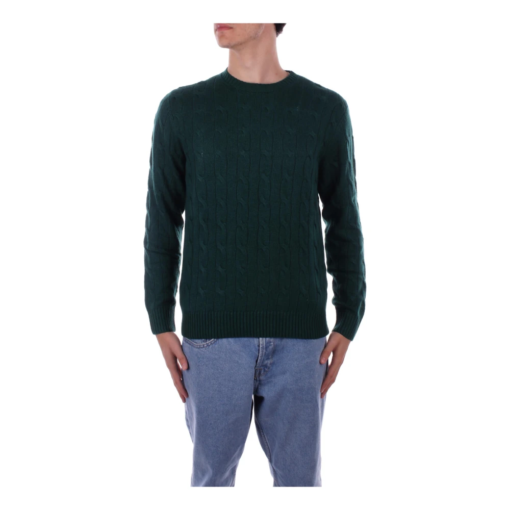 Saint Barth Groene Logo Sweater Regular Fit Green Heren