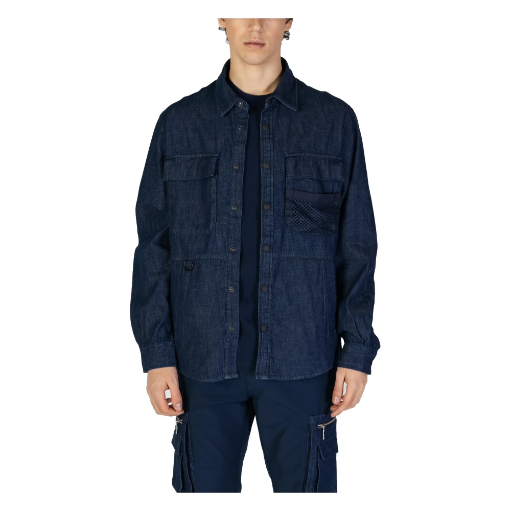 Antony Morato Katoenen Lange Mouwen Shirt Lente Zomer Collectie Blue Heren