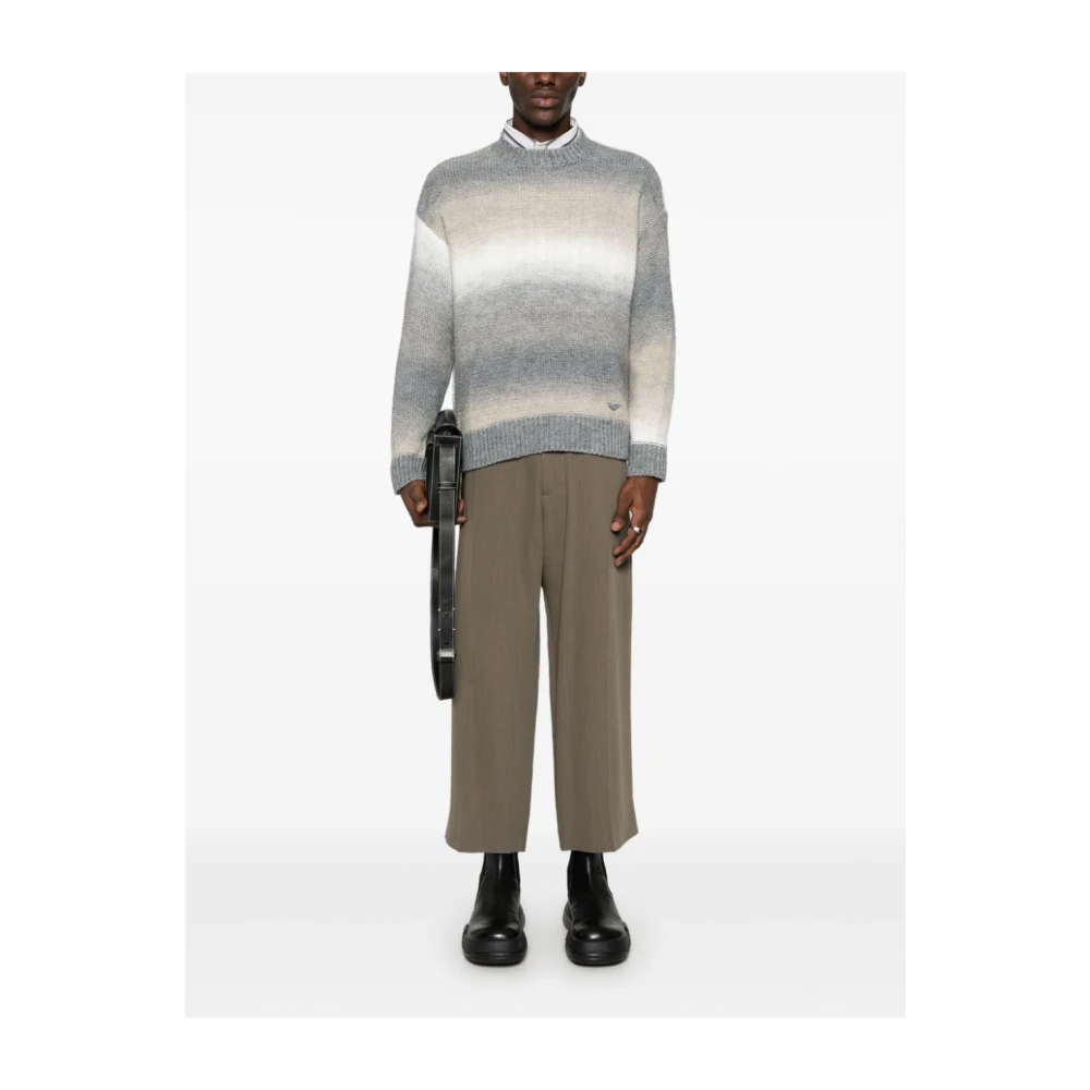 Emporio Armani Gestreepte Gebreide Trui Multicolor Heren