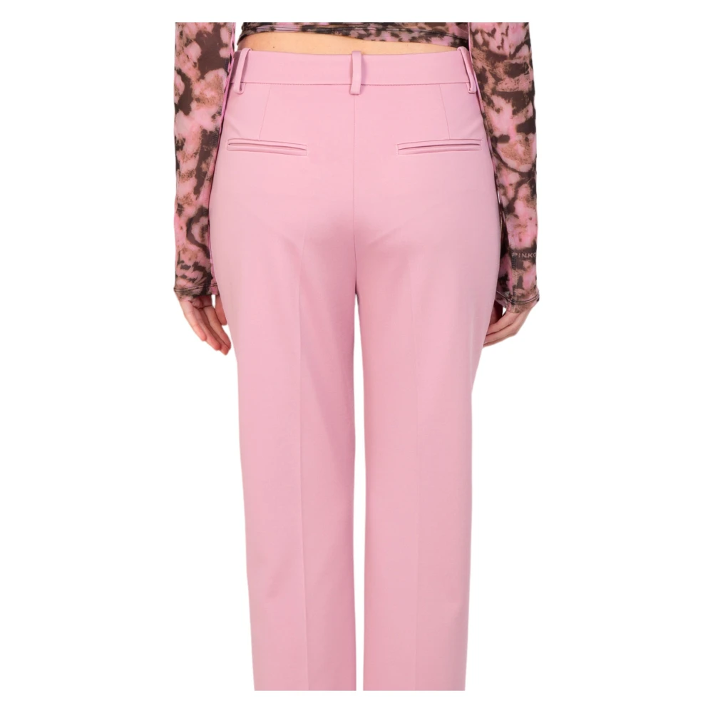 pinko Stijlvolle Cigarettebroek Pink Dames