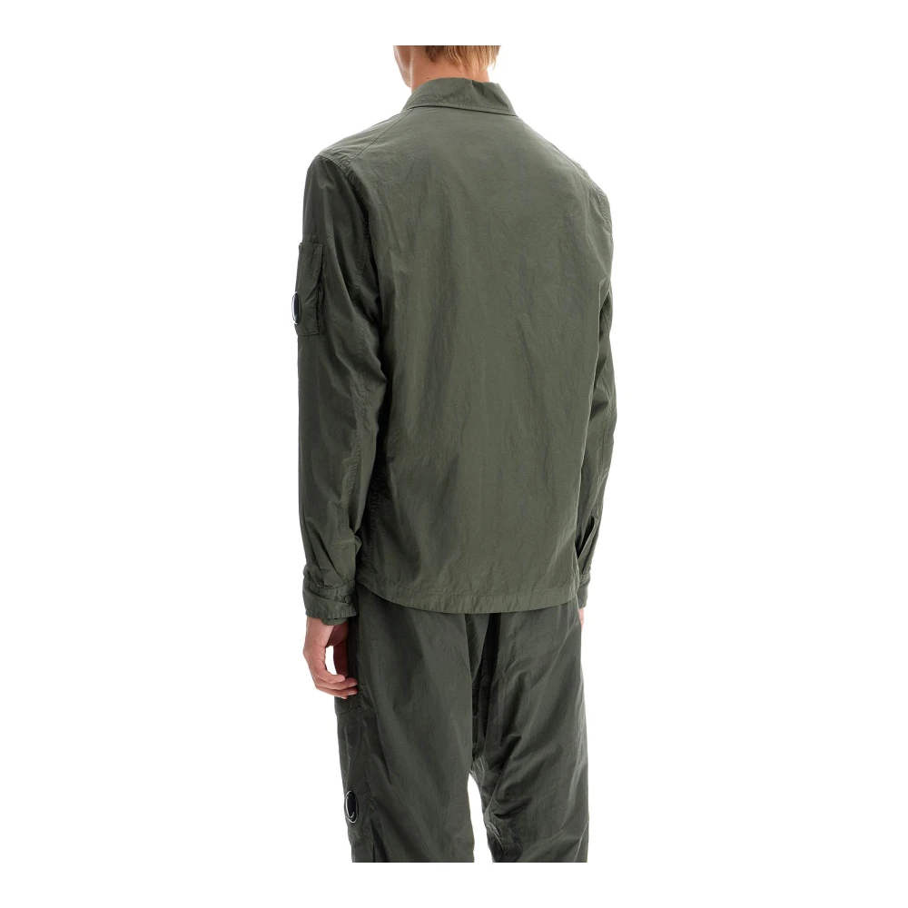 C.P. Company Glanzende Chrome-R Lens Overshirt Green Heren