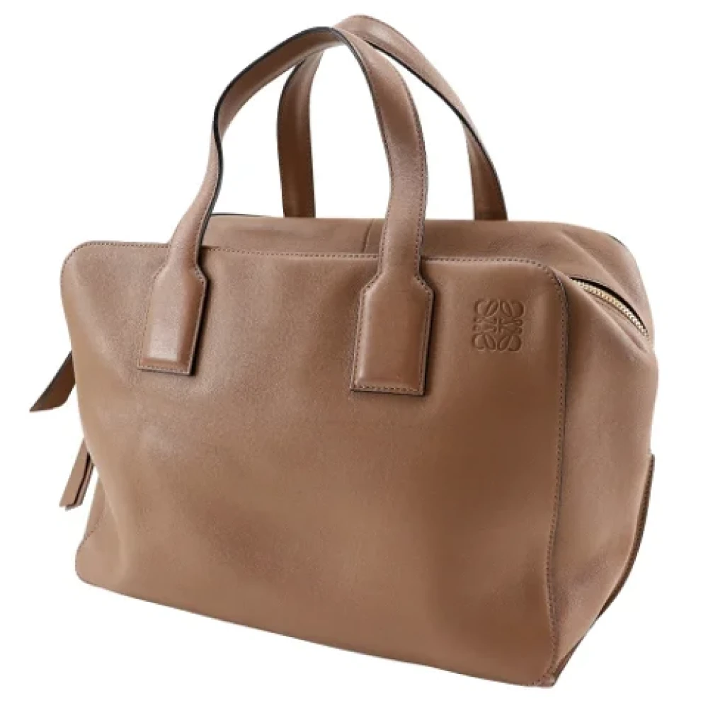 Loewe Pre-owned Leather travel-bags Brown Dames