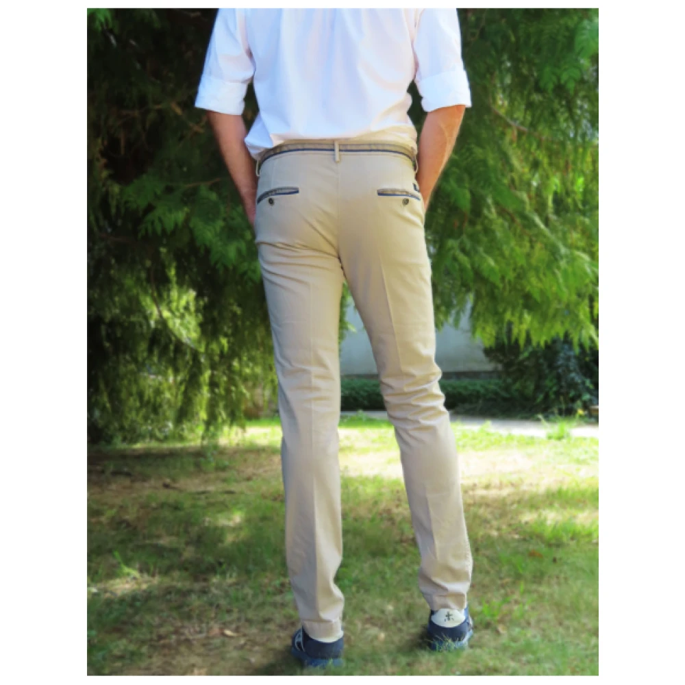 Mason's Slim Fit Chino Broek Beige Heren