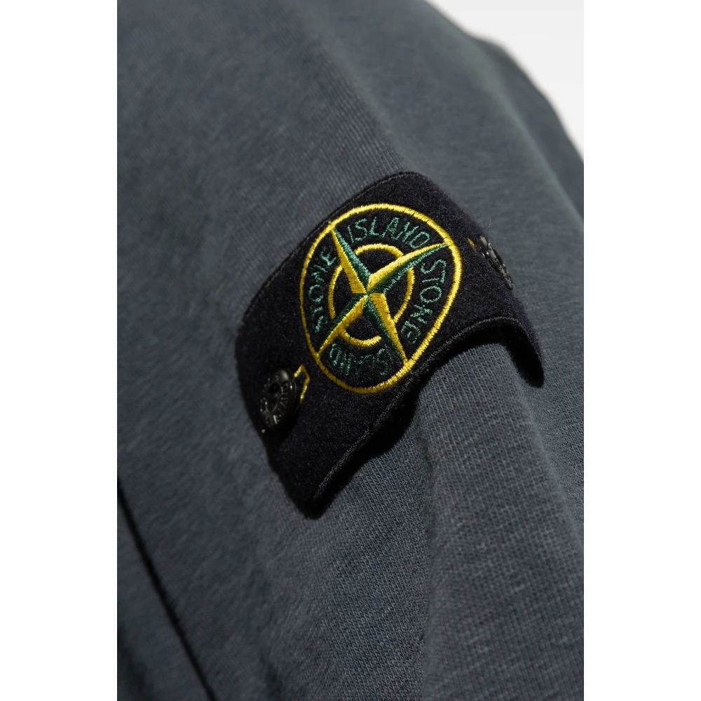 Stone Island Sweatshirt met opstaande kraag Gray Heren