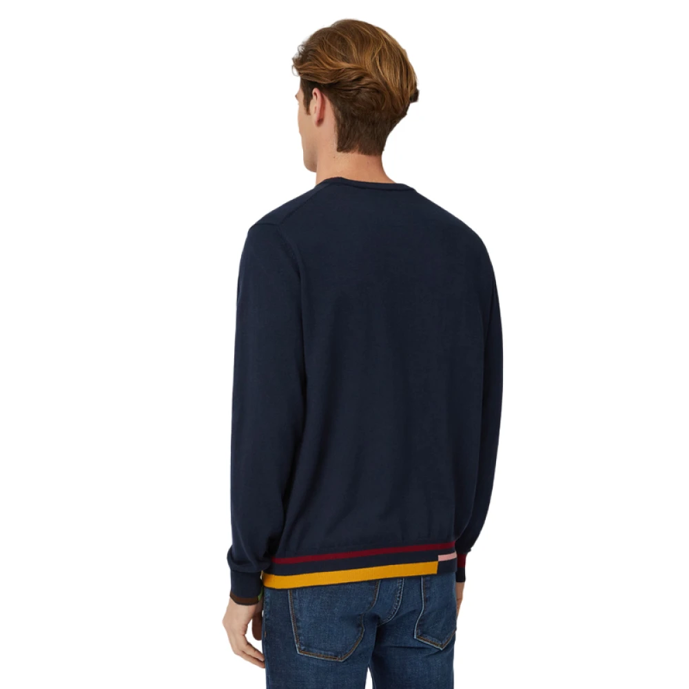 Harmont & Blaine Trui MET Details Blue Heren