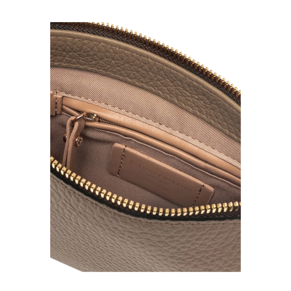 Gianni Chiarini Dove Grey leren schoudertas Gray Dames