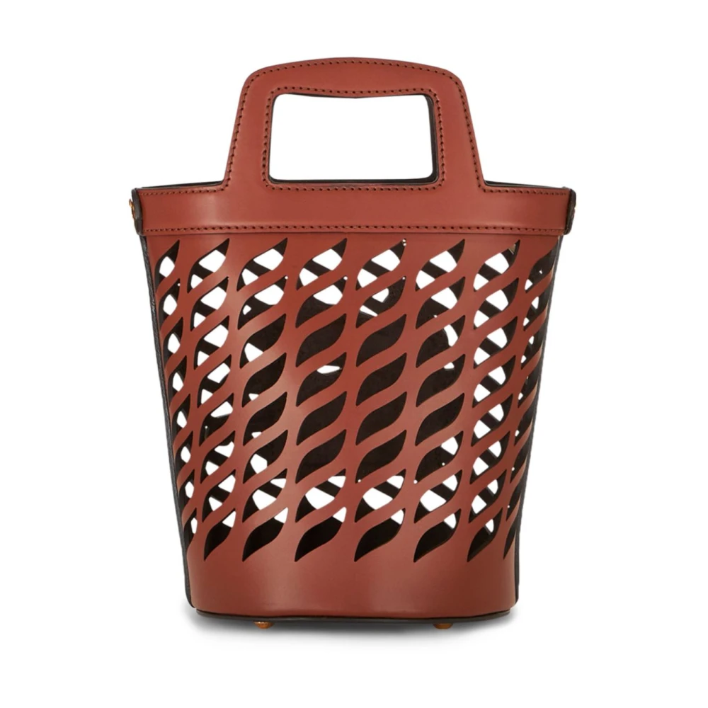 ETRO Coffa Leren Bucket Tas Brown Dames
