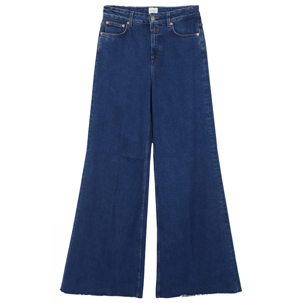 Closed Wijde pasvorm hoge taille jeans in comfort stretch denim Blue Dames