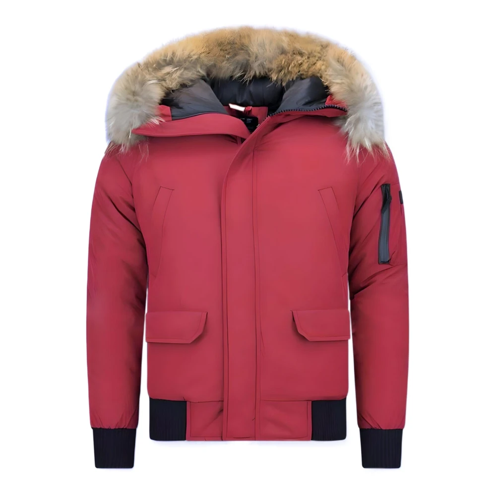 Vinterjakke til mænd online - Vinterjakker med ægte pelskrave - PI-7005Z