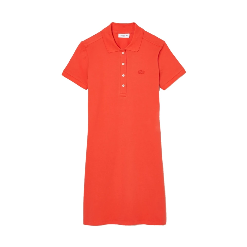 Lacoste Short Dresses Orange Dames
