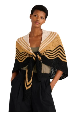 Openwork Knit Shawl