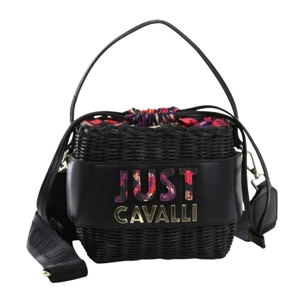 Just Cavalli Zwarte schoudertas voor vrouwen Black Dames