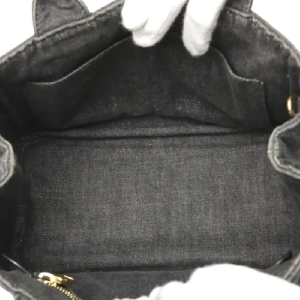 Prada Vintage Pre-owned Denim totes Black Dames