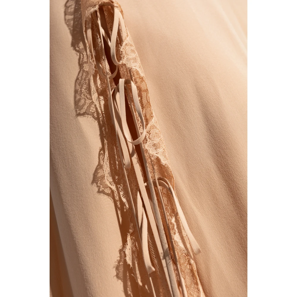 Chloé Zijden jurk Beige Dames