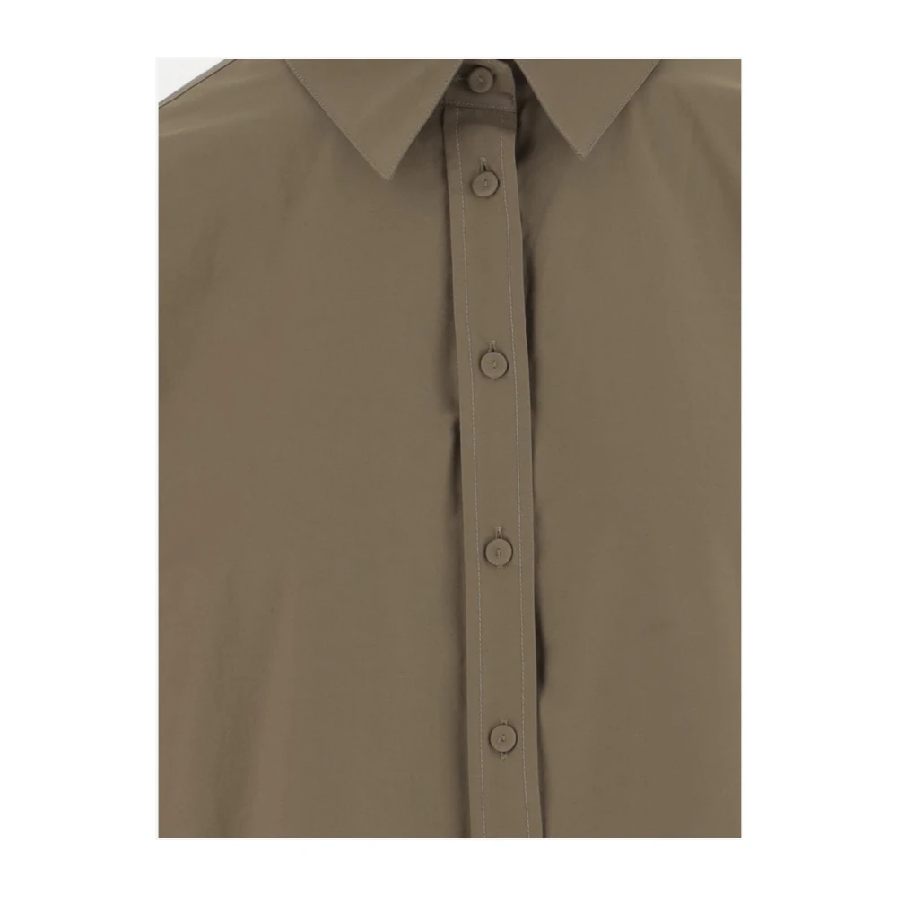 Armarium Leo Katoenmix Oversized Shirt Beige Dames