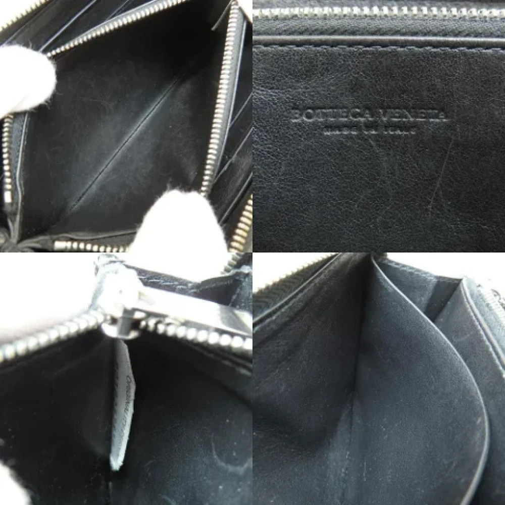 Bottega Veneta Vintage Pre-owned Leather wallets Black Dames