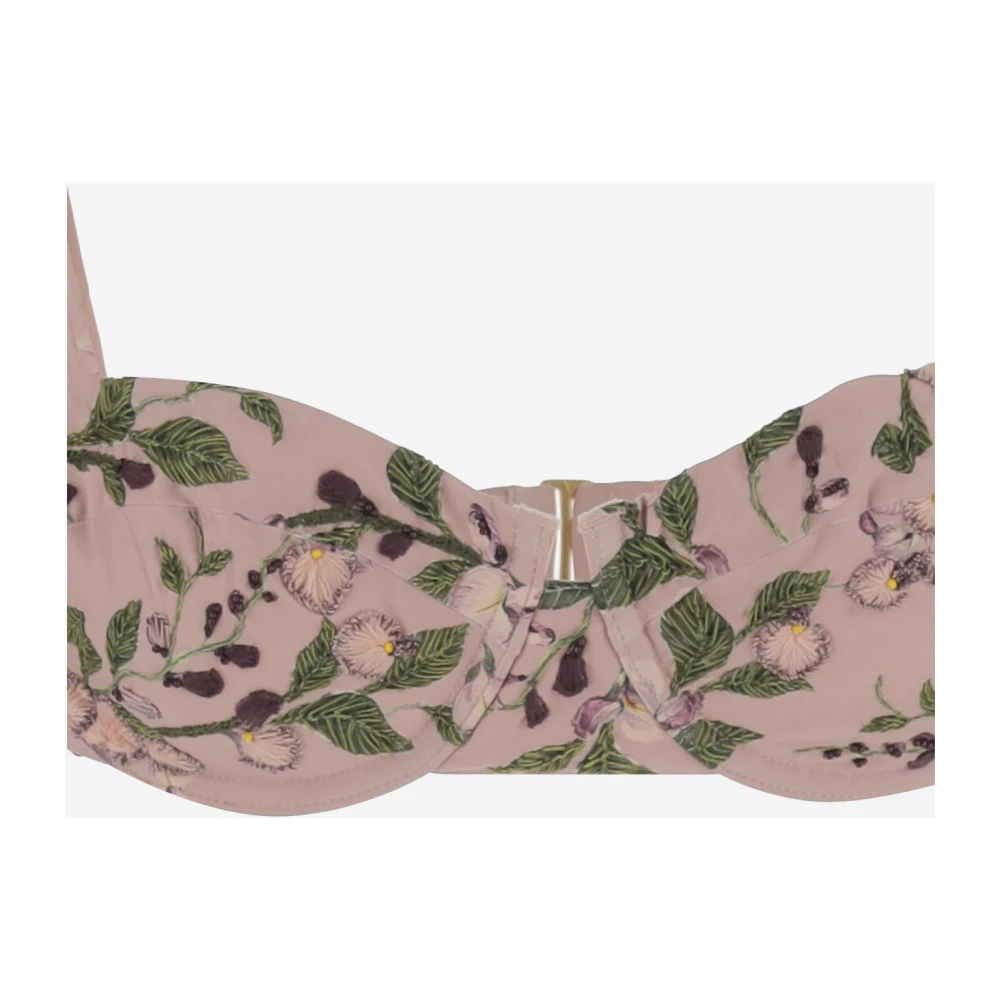 Agua by Agua Bendita Bloemrijk geborduurde bikinitop met ruches Multicolor Dames