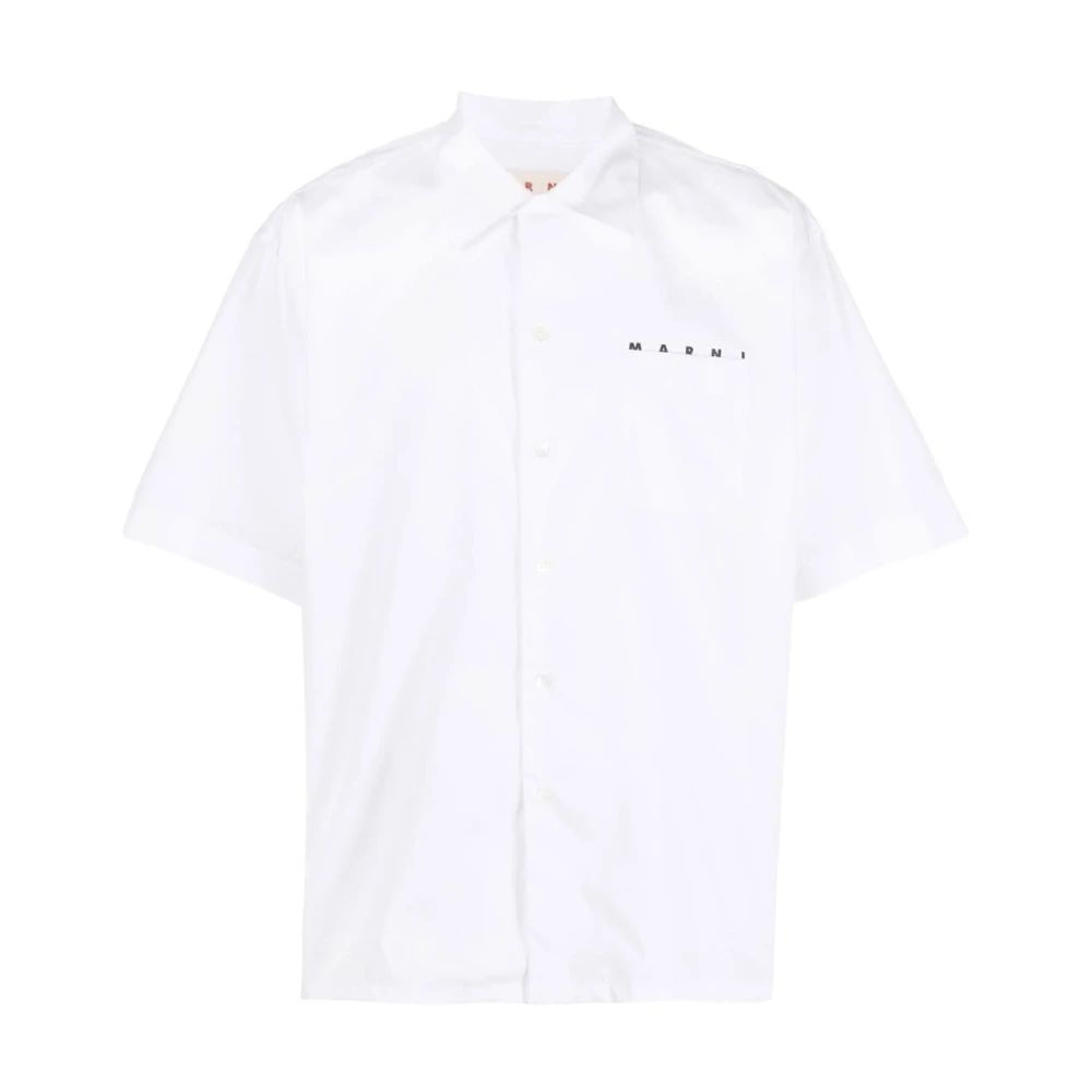 Marni Short Sleeve Shirts White Heren