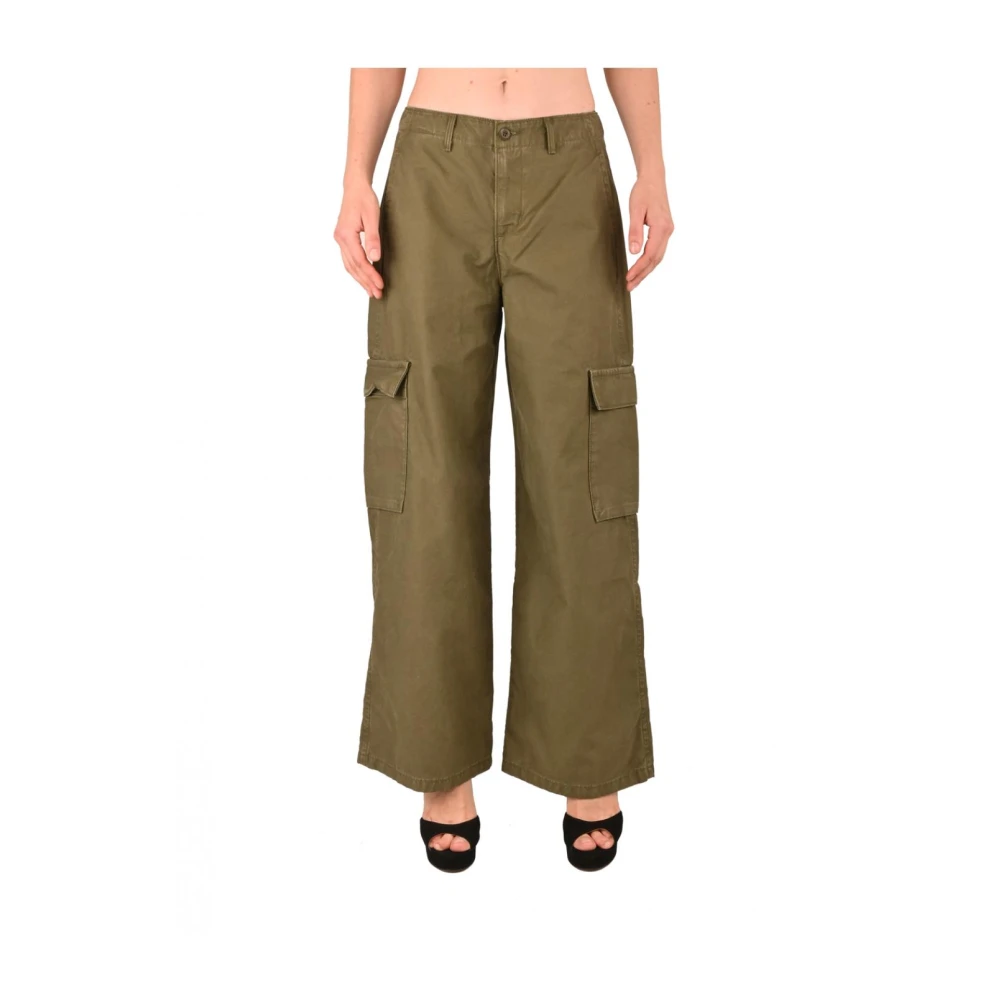 Levi's Katoenen broek Green Dames
