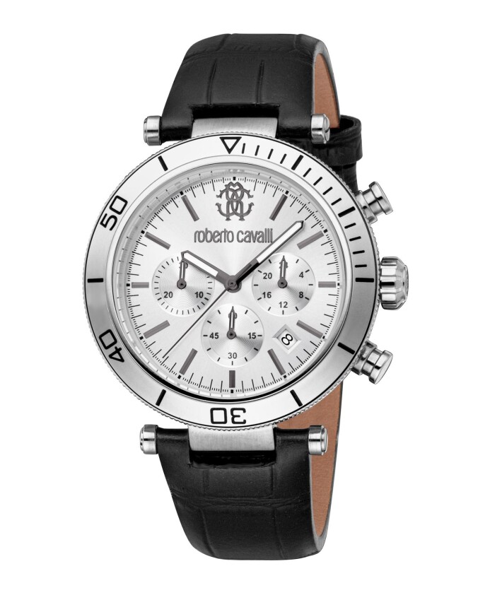 chronographe-a-quartz-avec-bracelet-en-cuir
