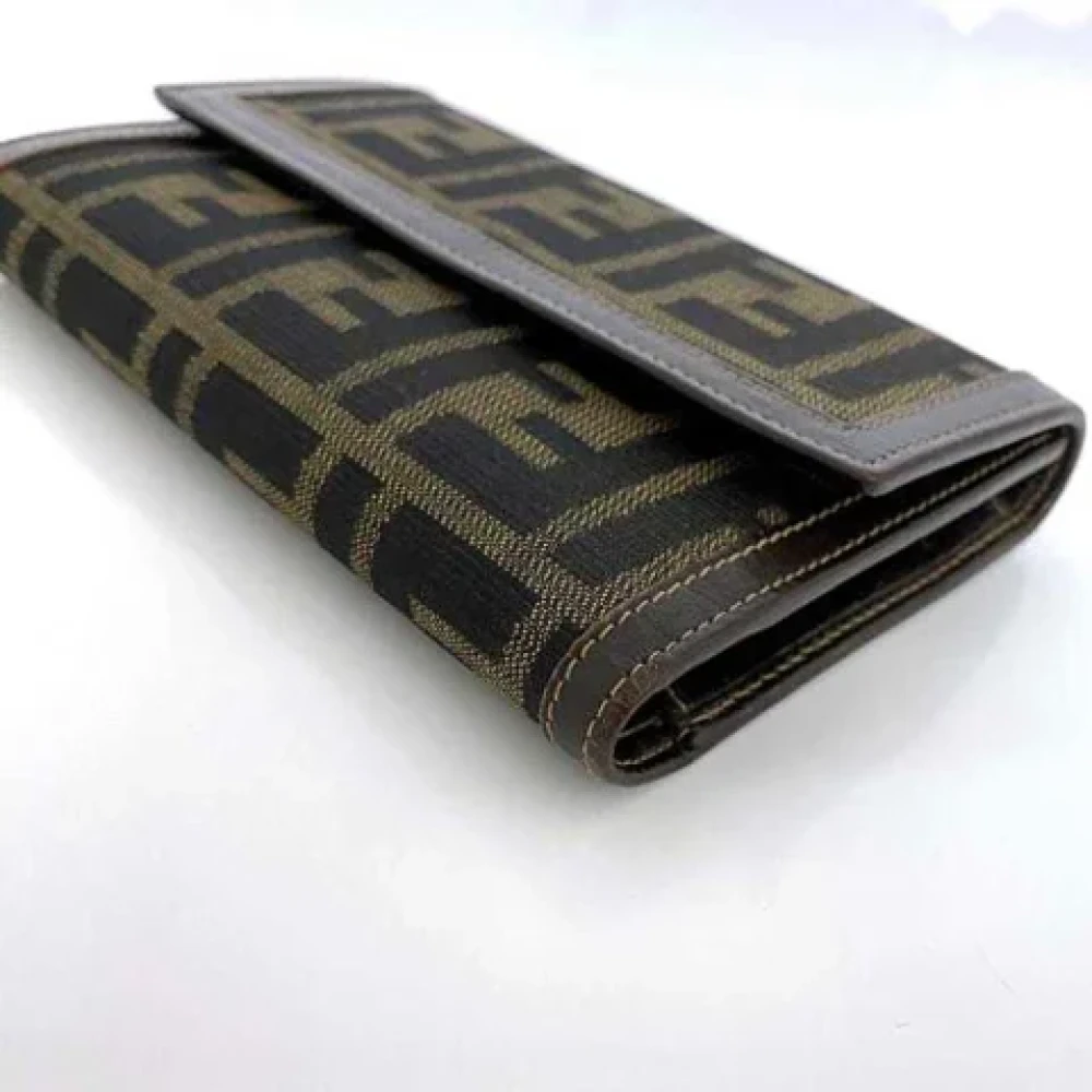 Fendi Vintage Pre-owned Leather wallets Brown Dames