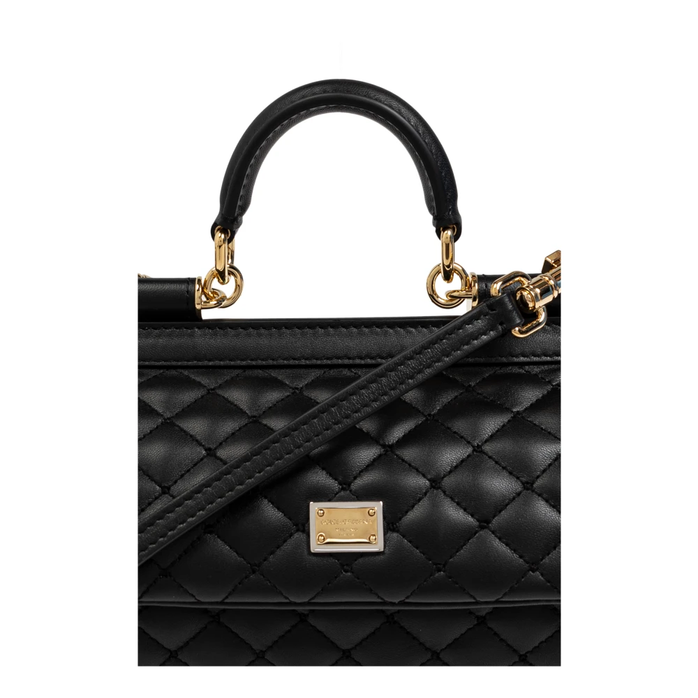 Dolce & Gabbana Schoudertas Klein Sicily Black Dames