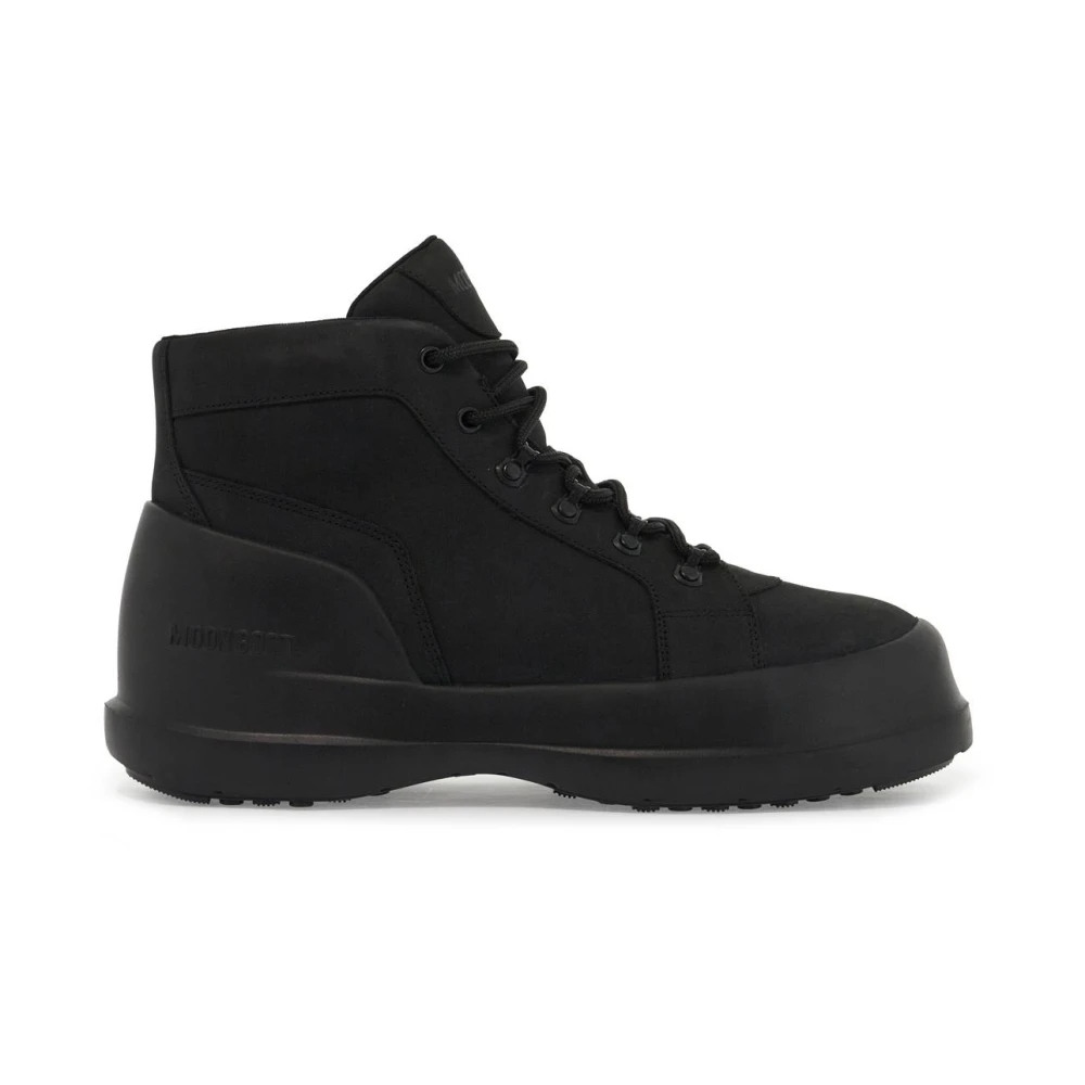 Moon Boot Men's Black Trek Nubuck Ankle Boots Size 8 Uk