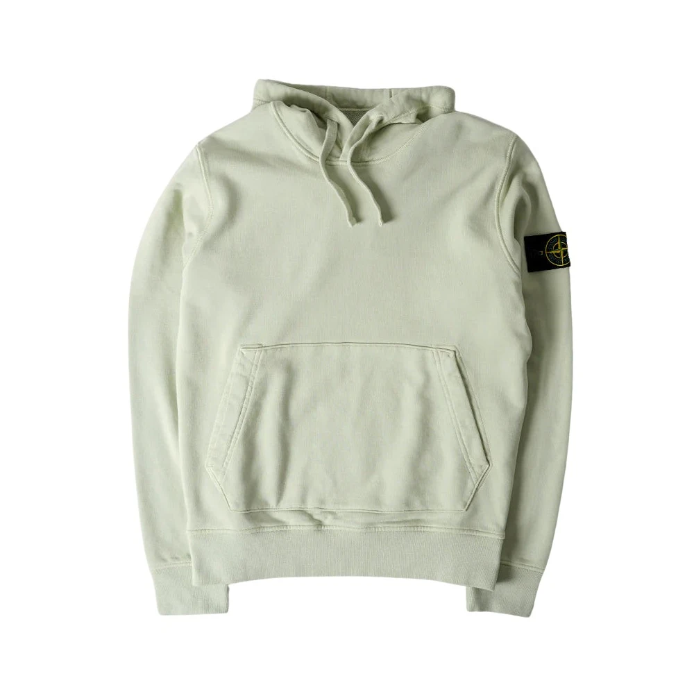 Stone Island Groene Pistache Hoodie Klassieke Stijl Green Heren