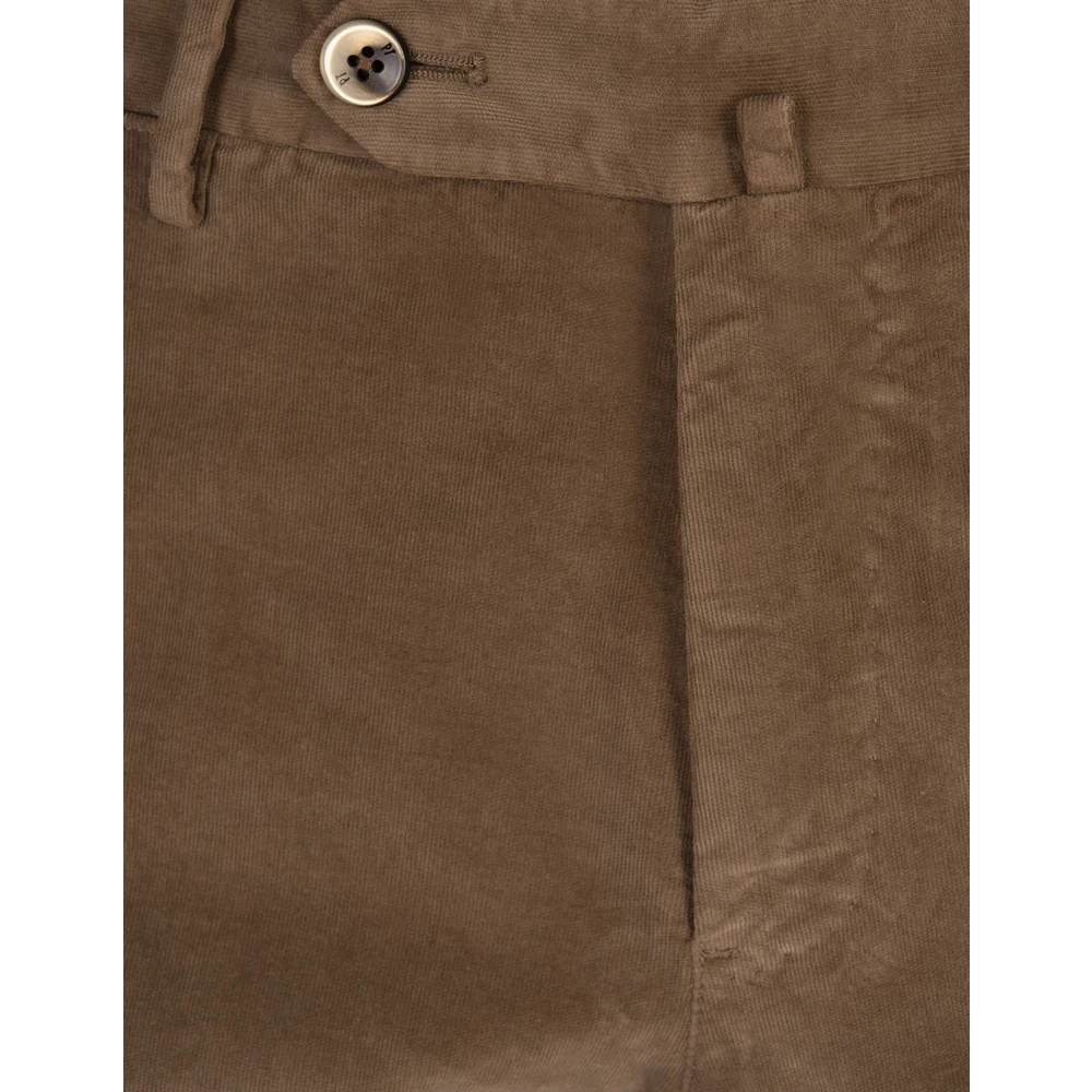 PT Torino Bruine Slim Fit Stretch Broek Brown Heren