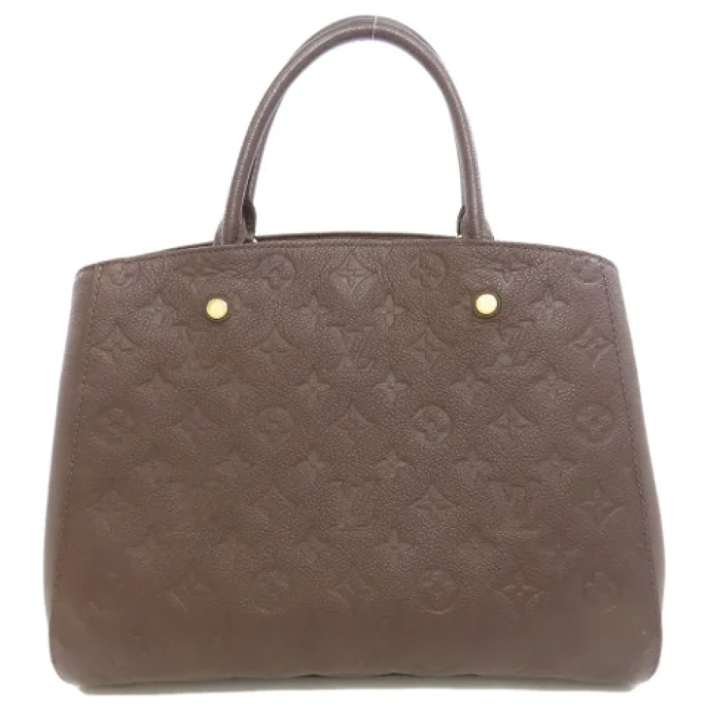 Louis Vuitton Vintage Pre-owned Fabric handbags Brown Dames