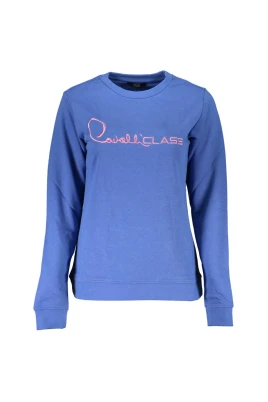 Broderad Sweatshirt i Borstad Bomull