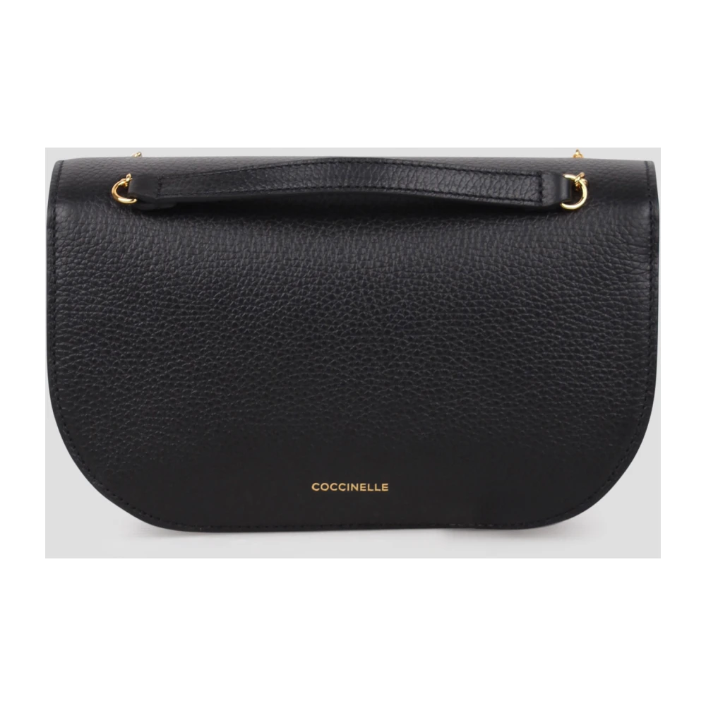 Coccinelle Geribbelde Textuur Schoudertas Black Dames