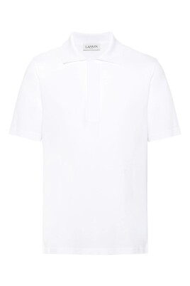 polo-en-coton-blanc